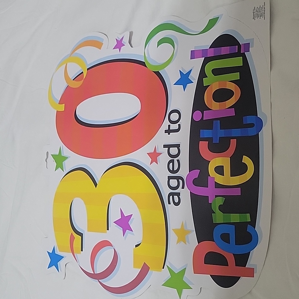 🎈4/$10🎈NEW #30 Aged to Perfection Birthday Cutout Wall Hanging Decoration